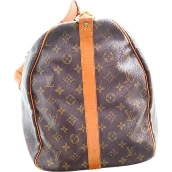 764730BJ (X6) Louis Vuitton Travel Bag Keepall 60 Brown Monogram - Picture 7 of 14